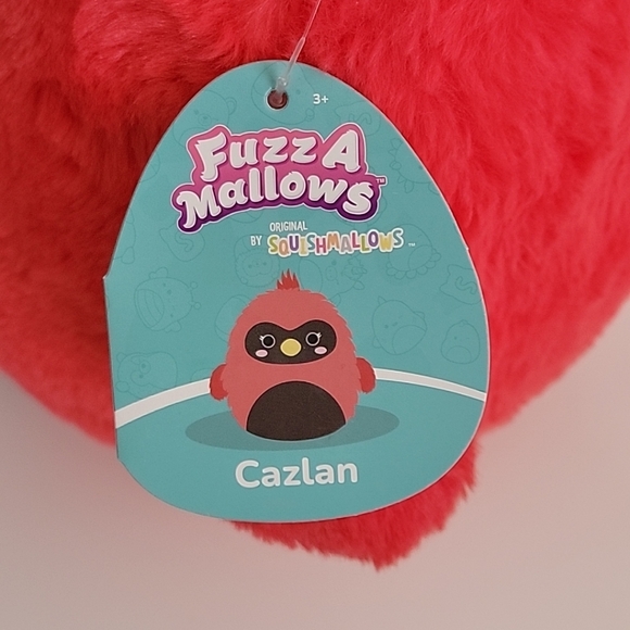 Jazwares Original Squishmallows 14" Fuzz-A-Mallows Cazlan the Cardinal SFZ12 #48 - Picture 5 of 8